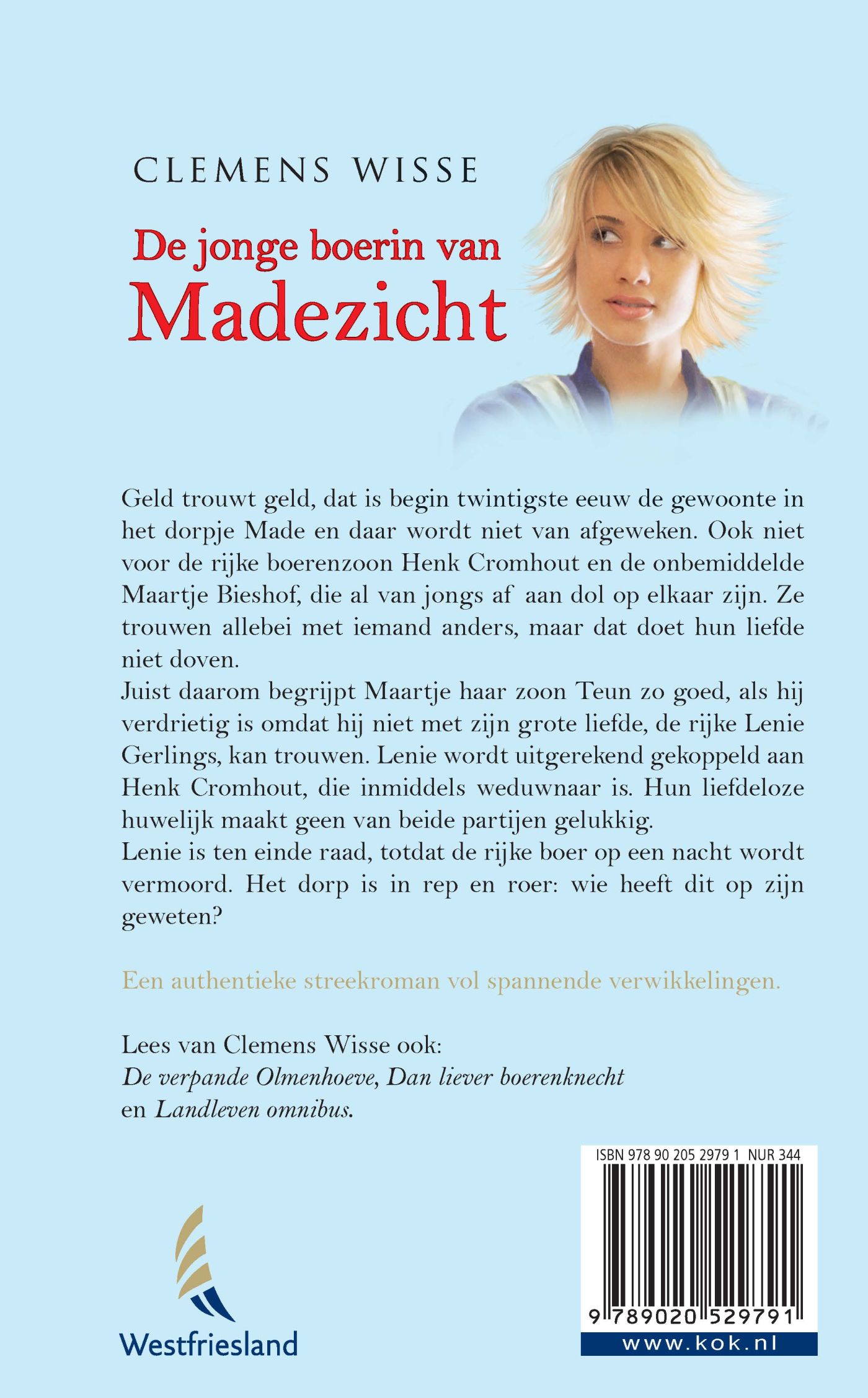Achterkant van De jonge boerin van Madezicht