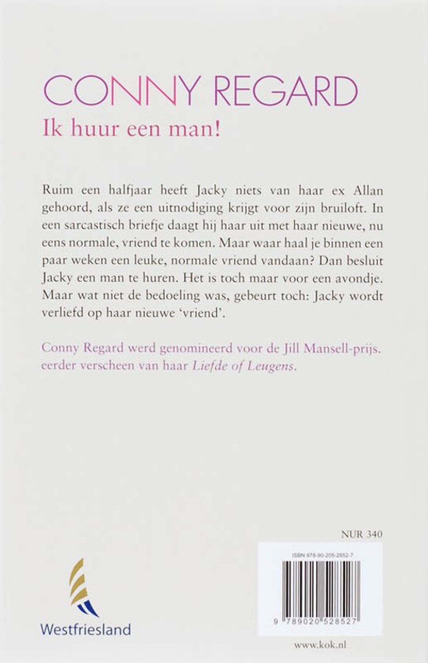 Achterkant van Ik huur een man!