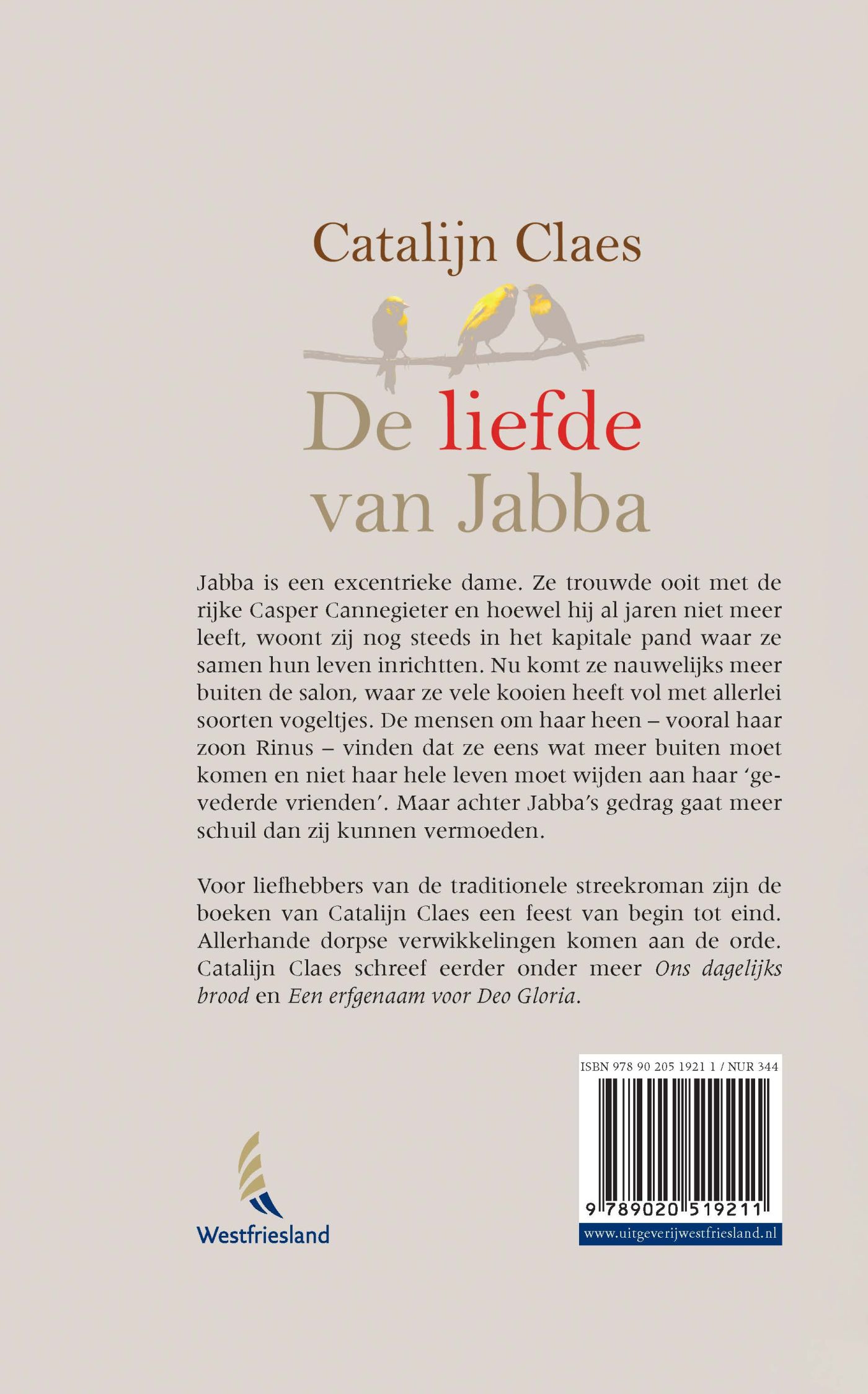 Achterkant van De liefde van Jabba
