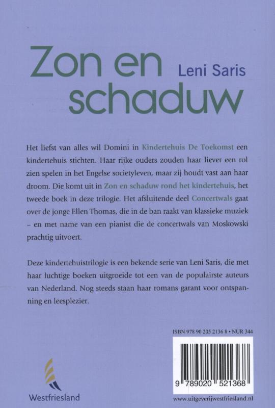 Achterkant van Zon en schaduw trilogie