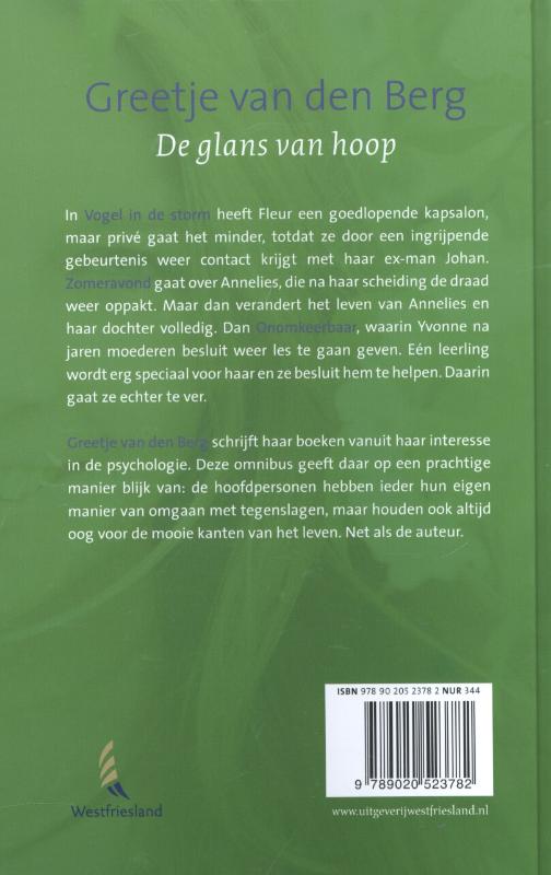 Achterkant van De glans van hoop omnibus
