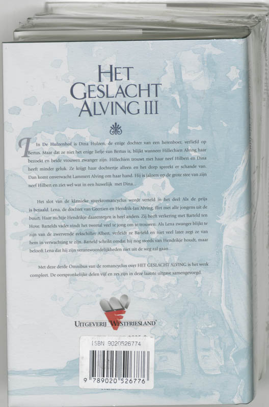 Achterkant van Het geslacht Alving set