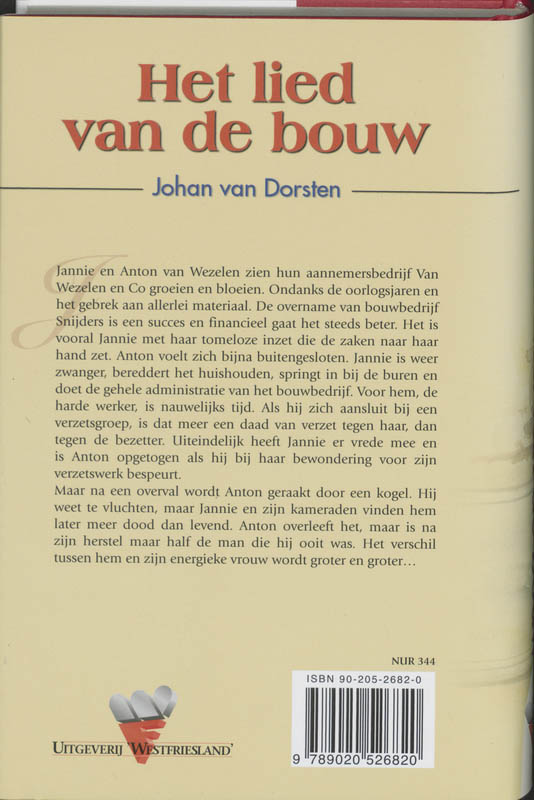 Achterkant van Het lied van de bouw