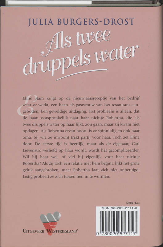 Achterkant van Als twee druppels water