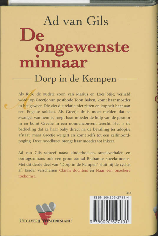 Achterkant van De ongewenste minnaar