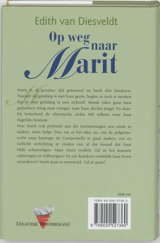 Achterkant van Op weg naar Marit