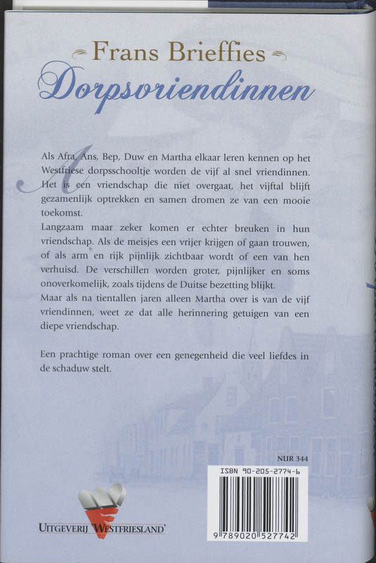 Achterkant van Dorpsvriendinnen