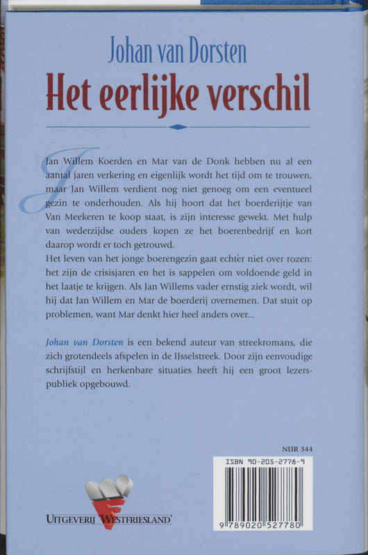 Achterkant van Het eerlijke verschil