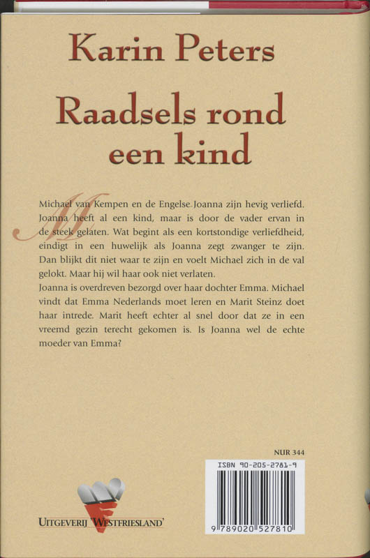 Achterkant van Raadsels rond een kind