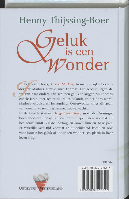 Achterkant van Geluk is een wonder