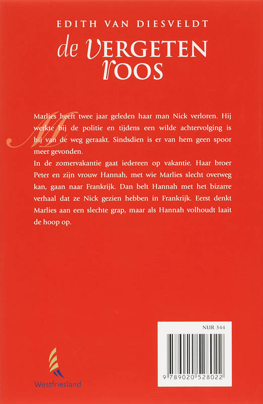 Achterkant van De vergeten roos