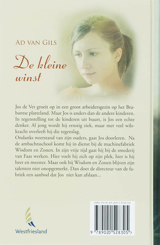 Achterkant van De kleine winst