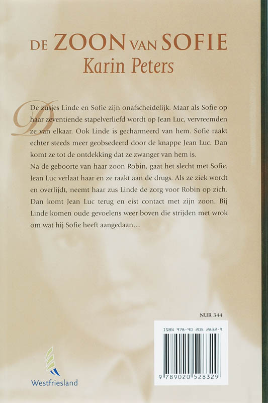 Achterkant van De zoon van Sofie