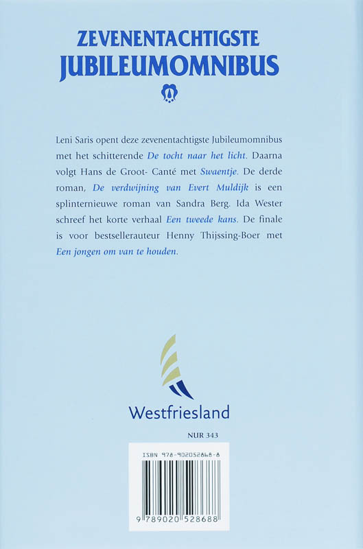 Achterkant van Zevenentachtigste Jubileumomnibus