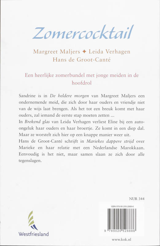 Achterkant van Zomercocktail