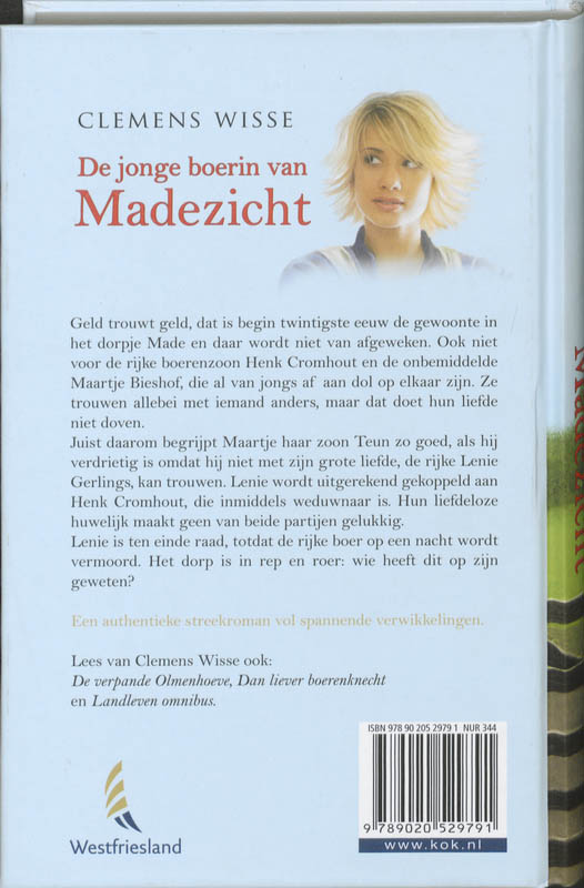 Achterkant van De jonge boerin van Madezicht