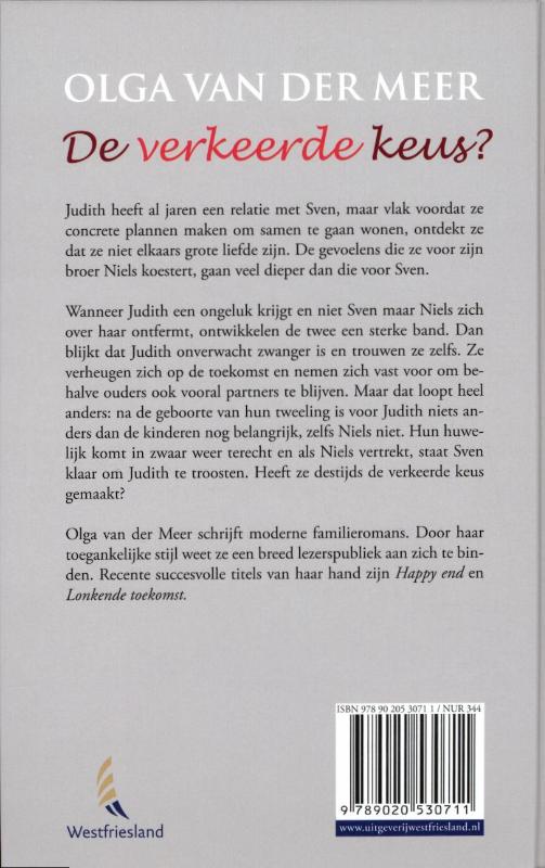 Achterkant van De verkeerde keus