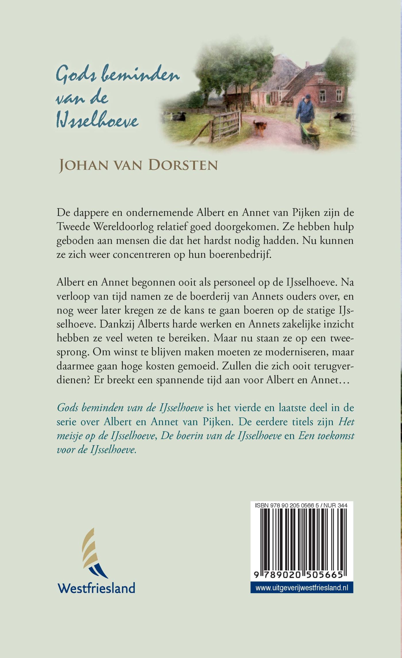 Achterkant van Gods beminden van de Ijsselhoeve