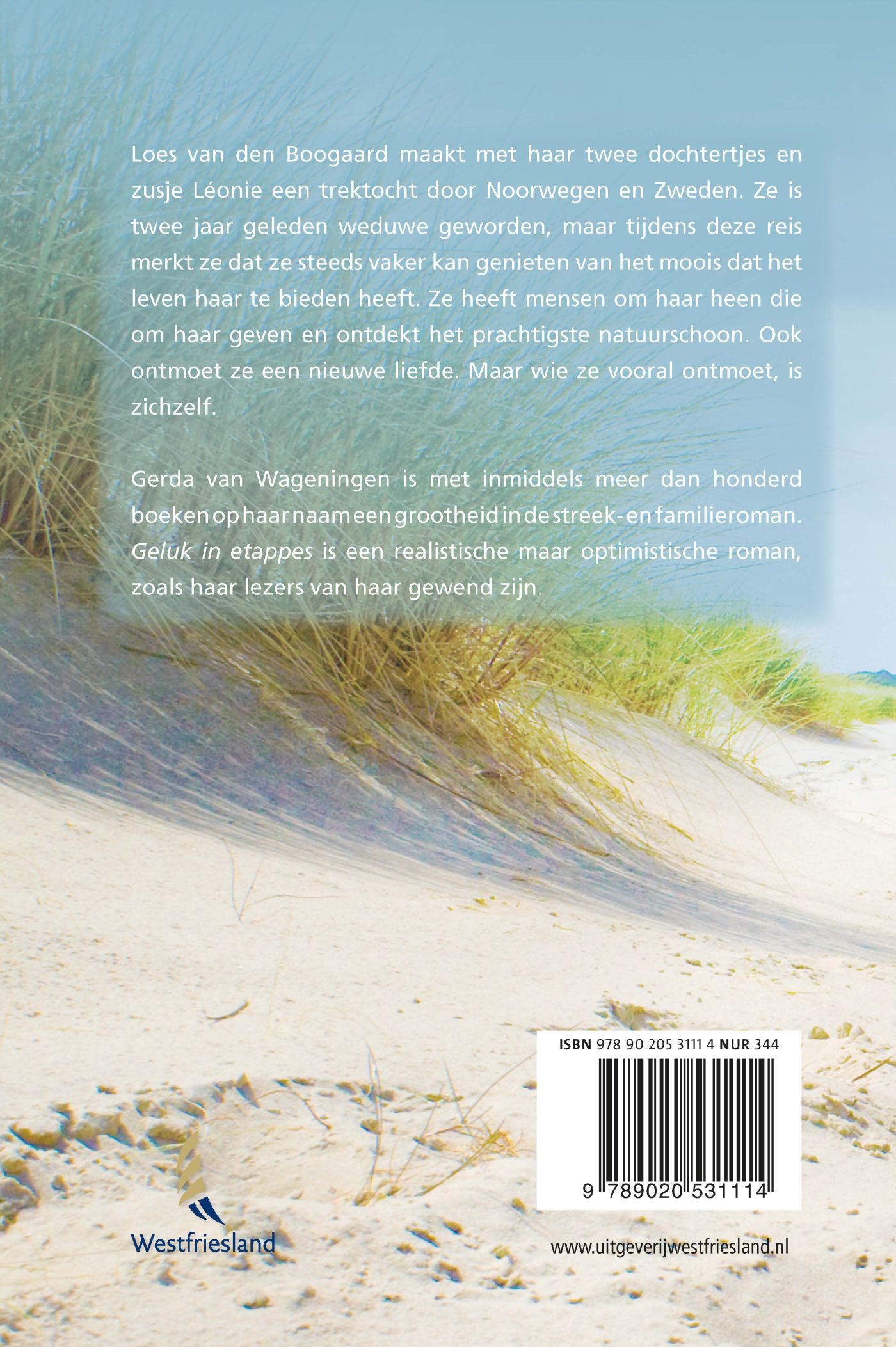 Achterkant van Geluk in etappes