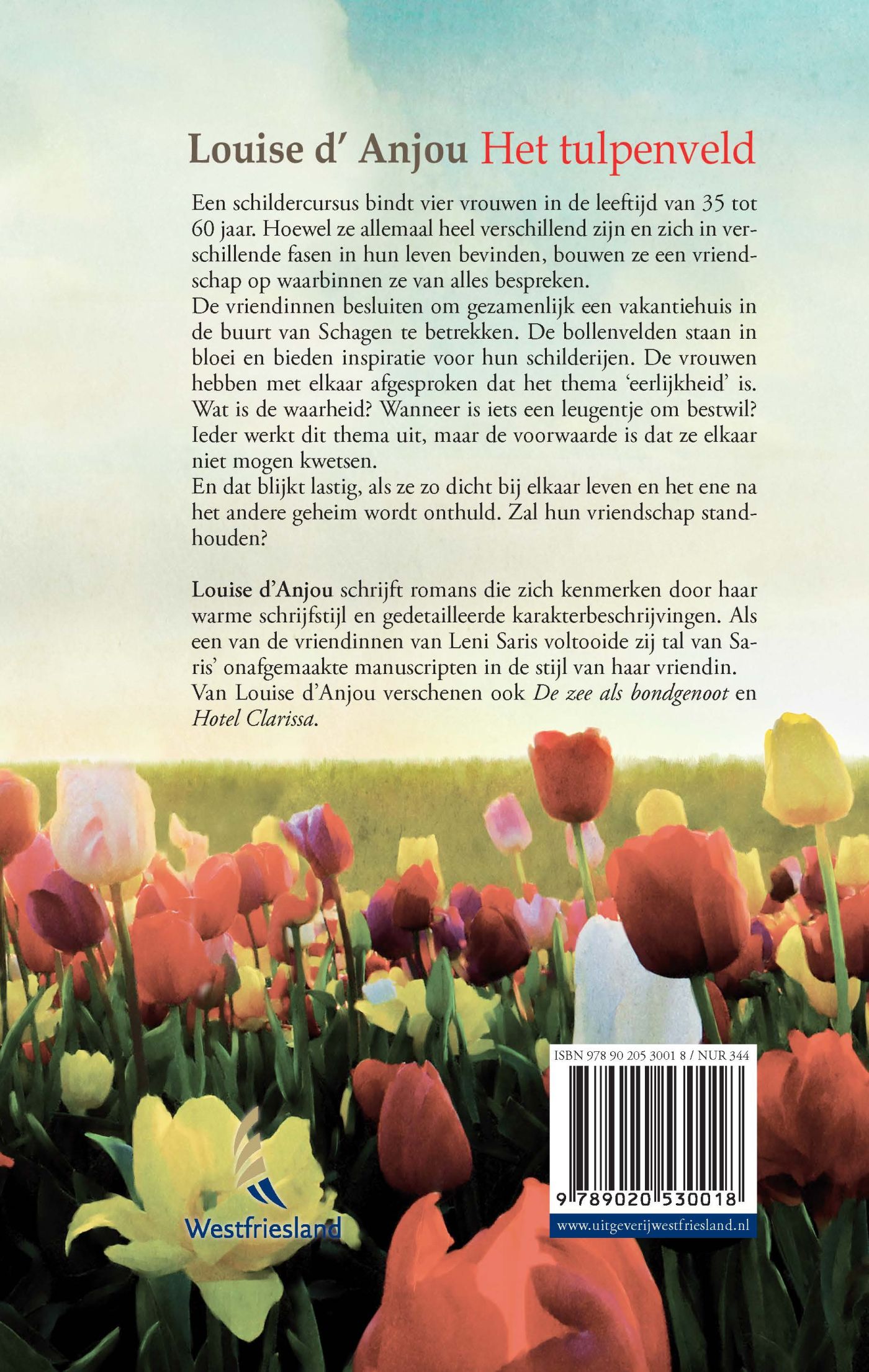 Achterkant van Het tulpenveld