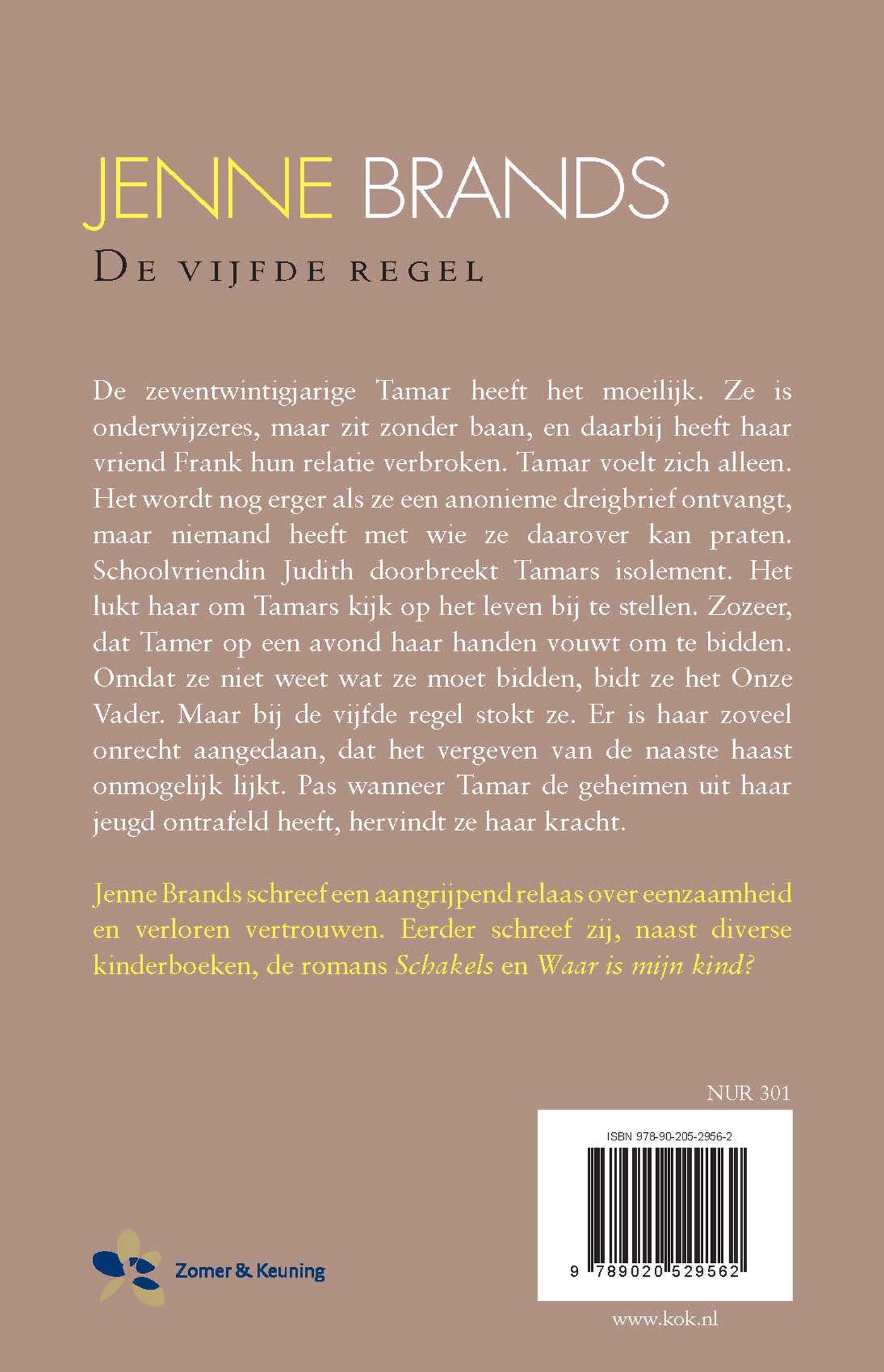 Achterkant van De vijfde regel