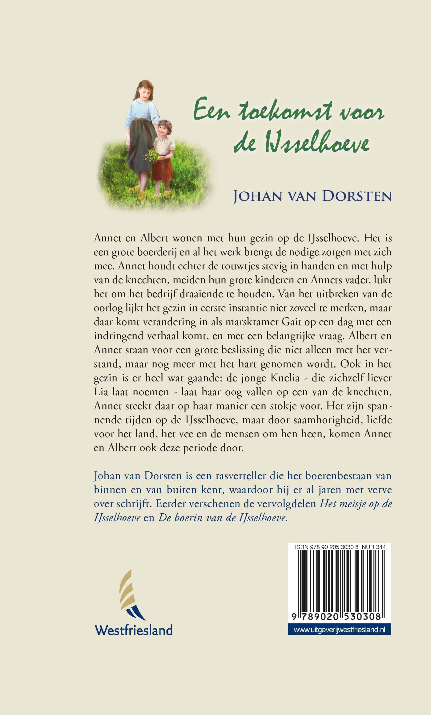 Achterkant van Een toekomst voor de Ijsselhoeve