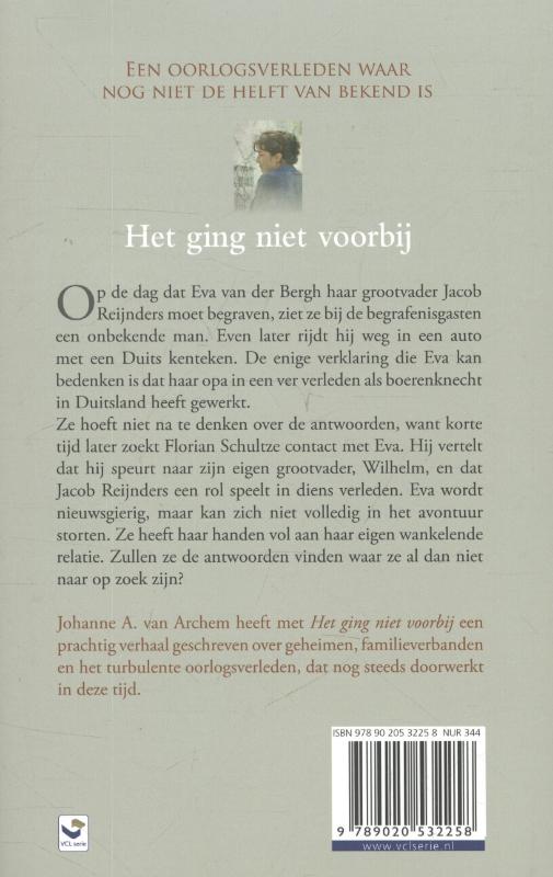 Achterkant van Het ging niet voorbij