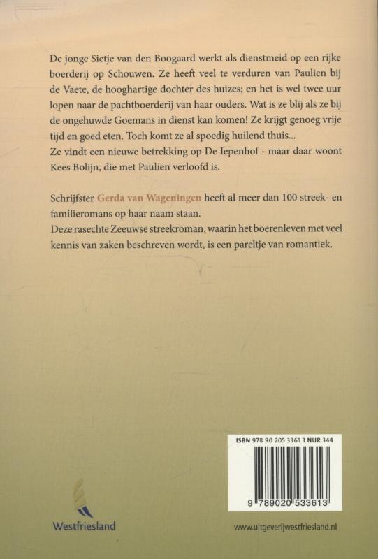Achterkant van Een bruid voor De Iepenhof