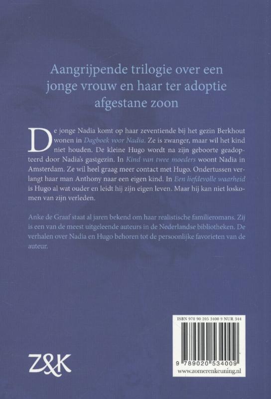 Achterkant van Nadia trilogie
