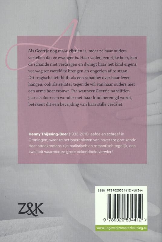 Achterkant van In de schaduw van een kind