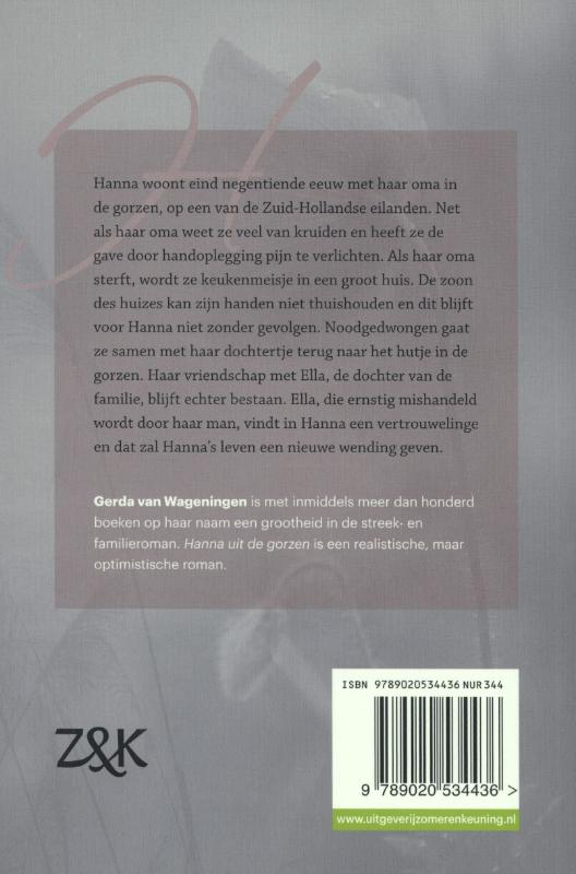 Achterkant van Hanna uit de Gorzen