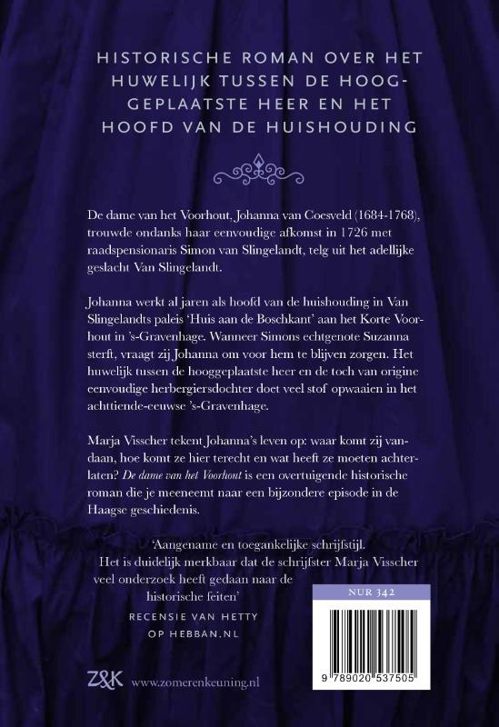 Achterkant van De dame van het Voorhout