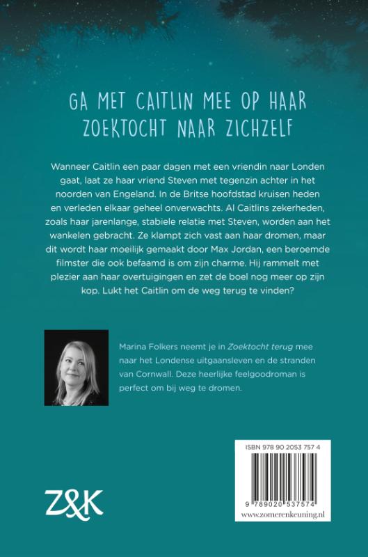 Achterkant van Zoektocht terug