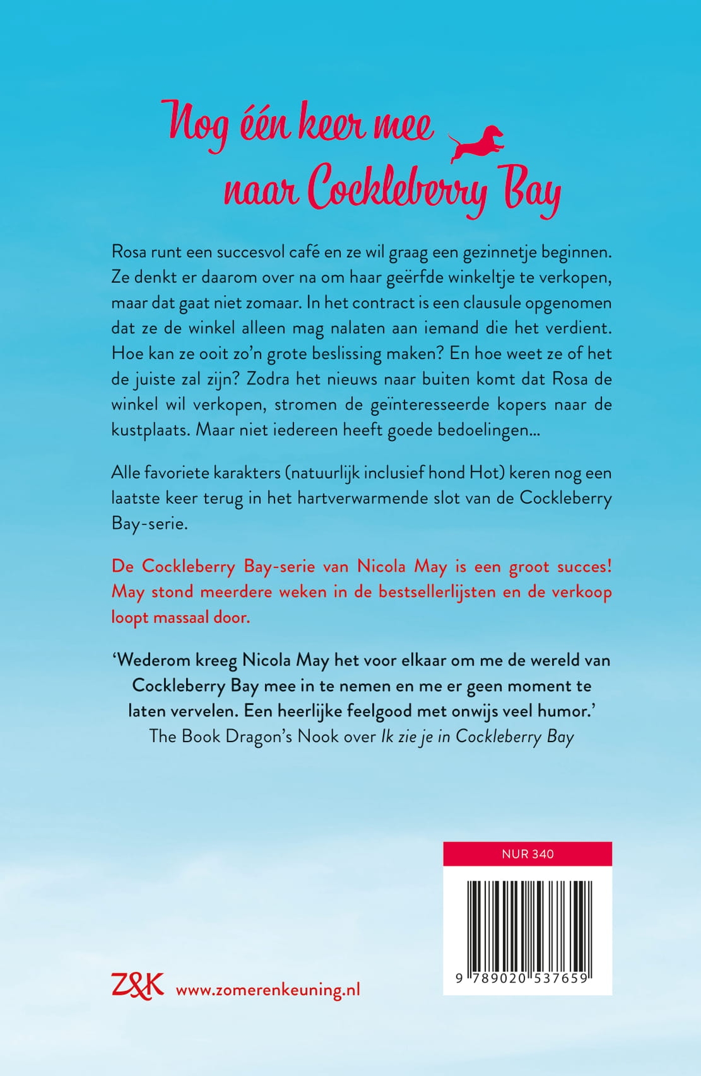 Achterkant van Een nieuwe kans in Cockleberry Bay
