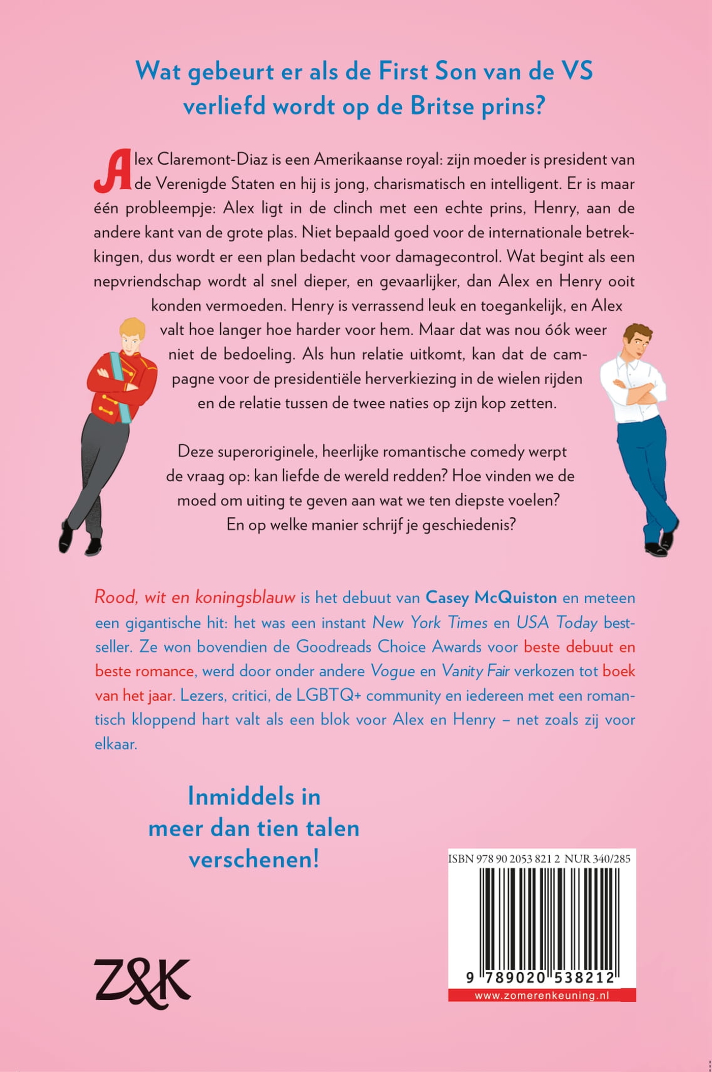 Achterkant van Rood, wit & koningsblauw