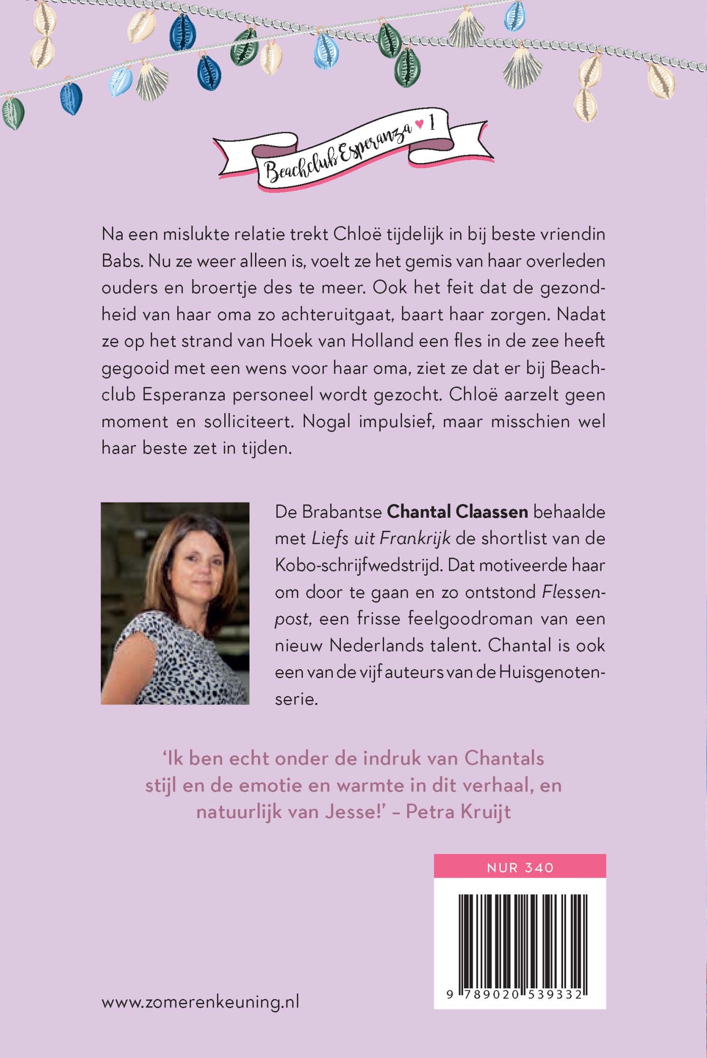 Achterkant van Flessenpost