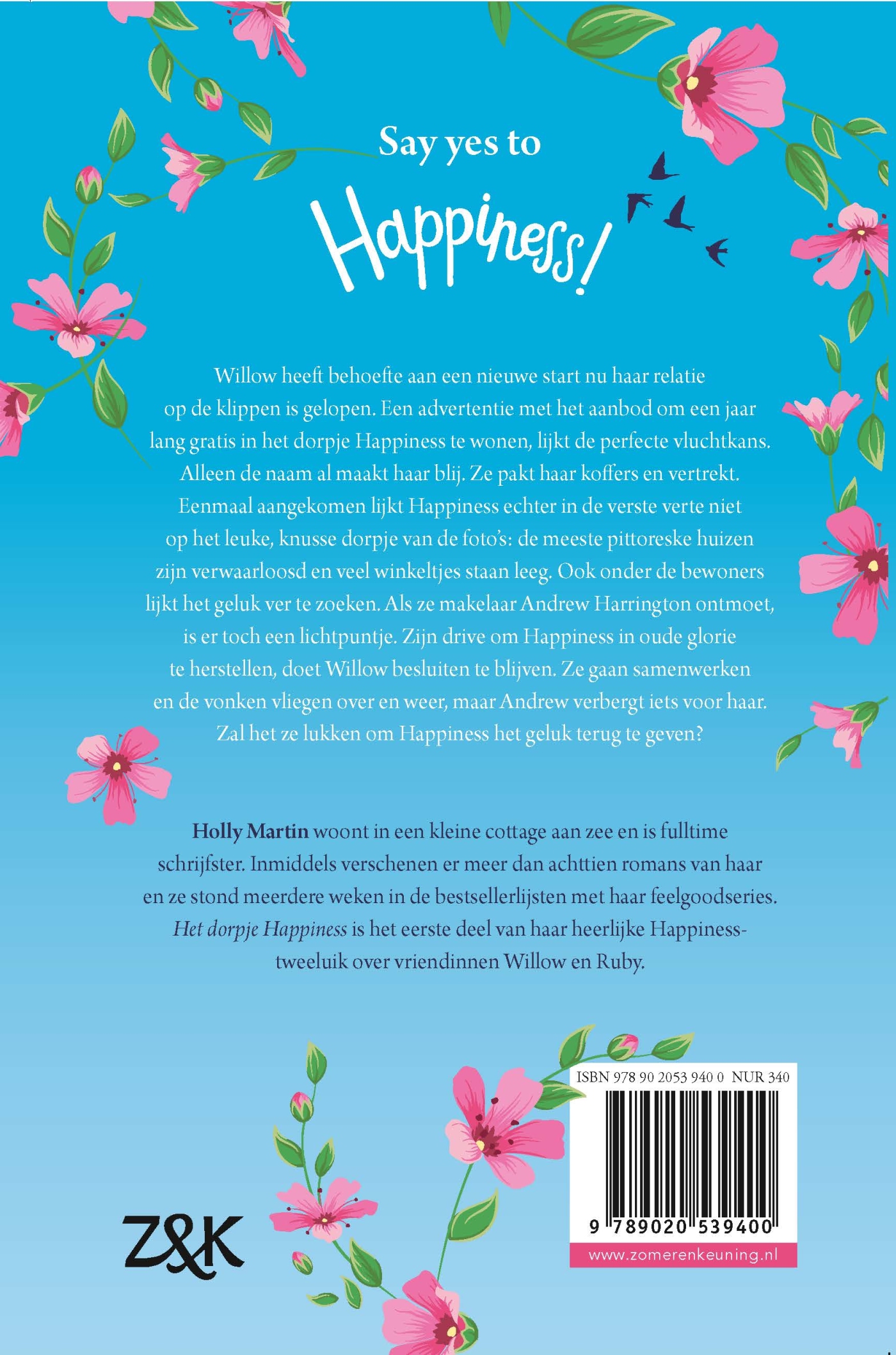 Achterkant van Het dorpje Happiness