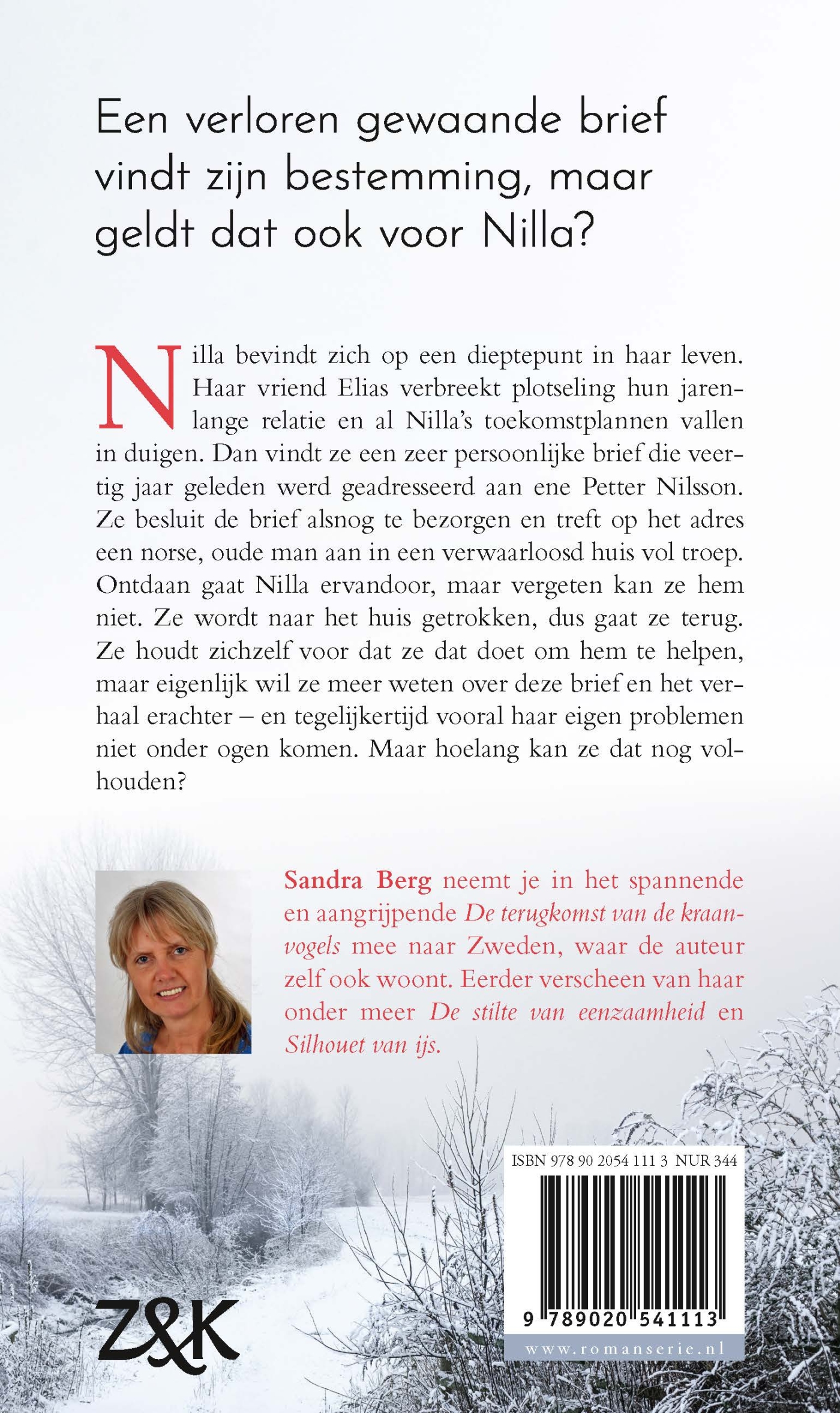 Achterkant van De terugkomst van de kraanvogels