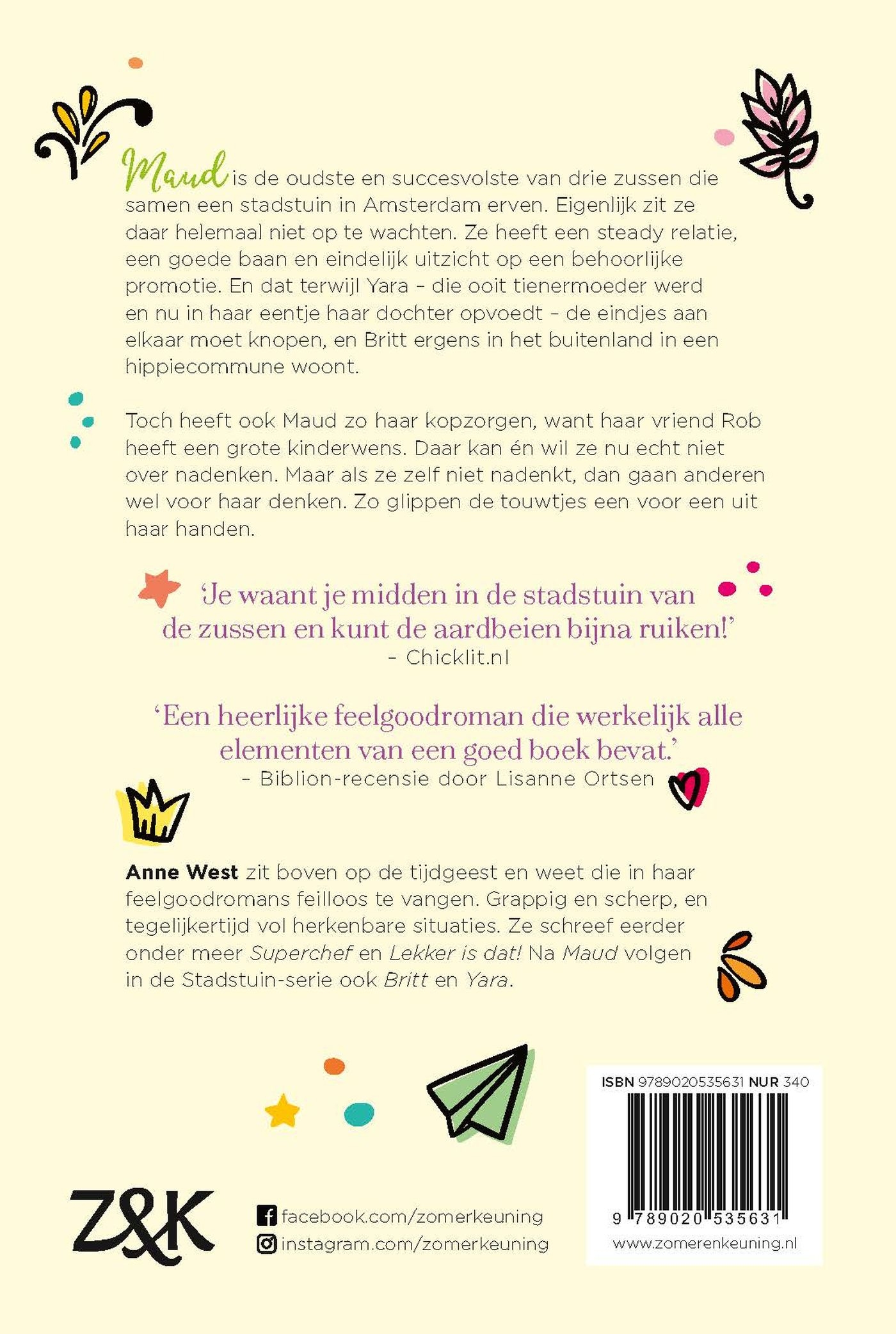 Achterkant van Maud