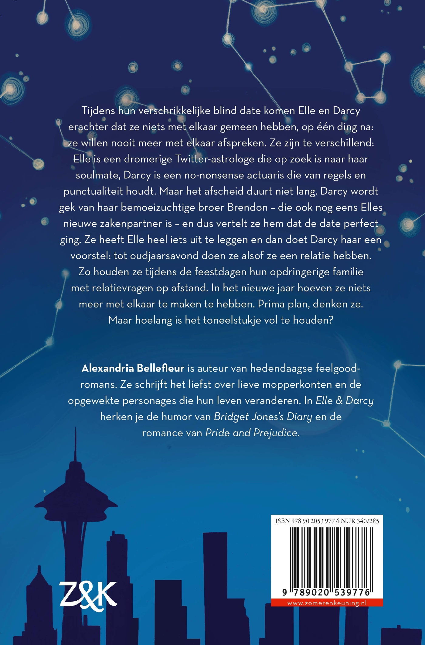 Achterkant van Elle & Darcy