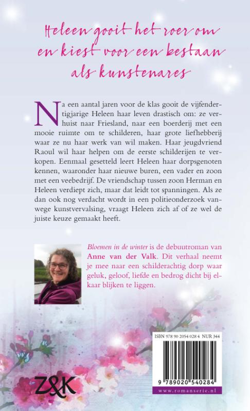 Achterkant van Bloemen in de winter