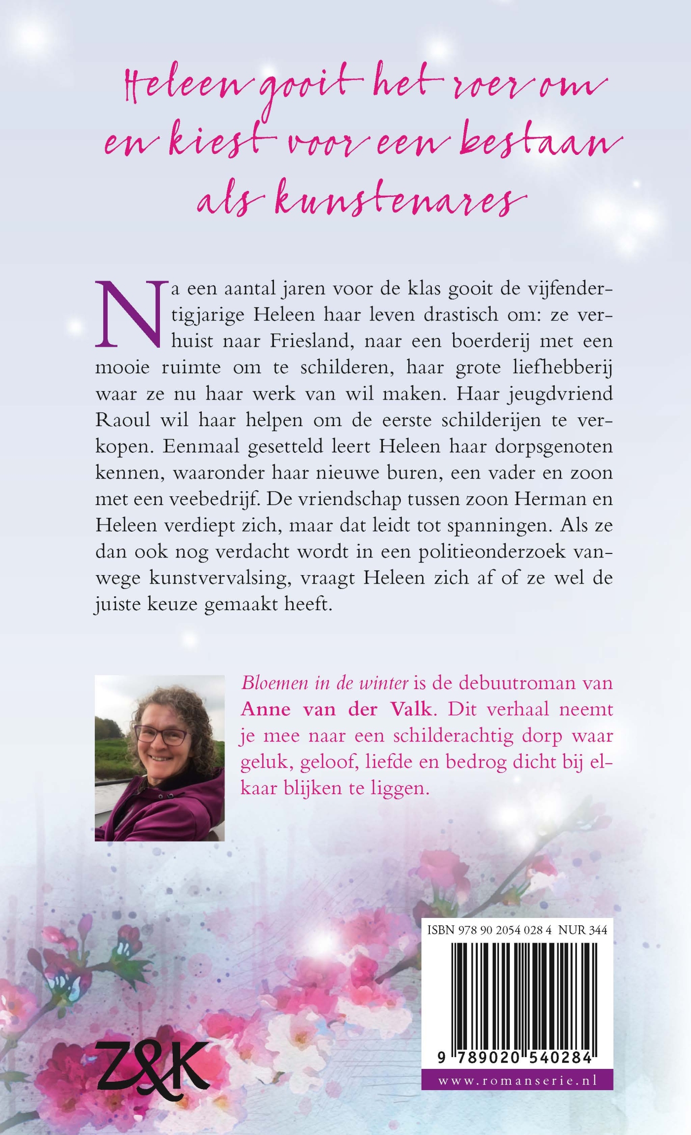 Achterkant van Bloemen in de winter