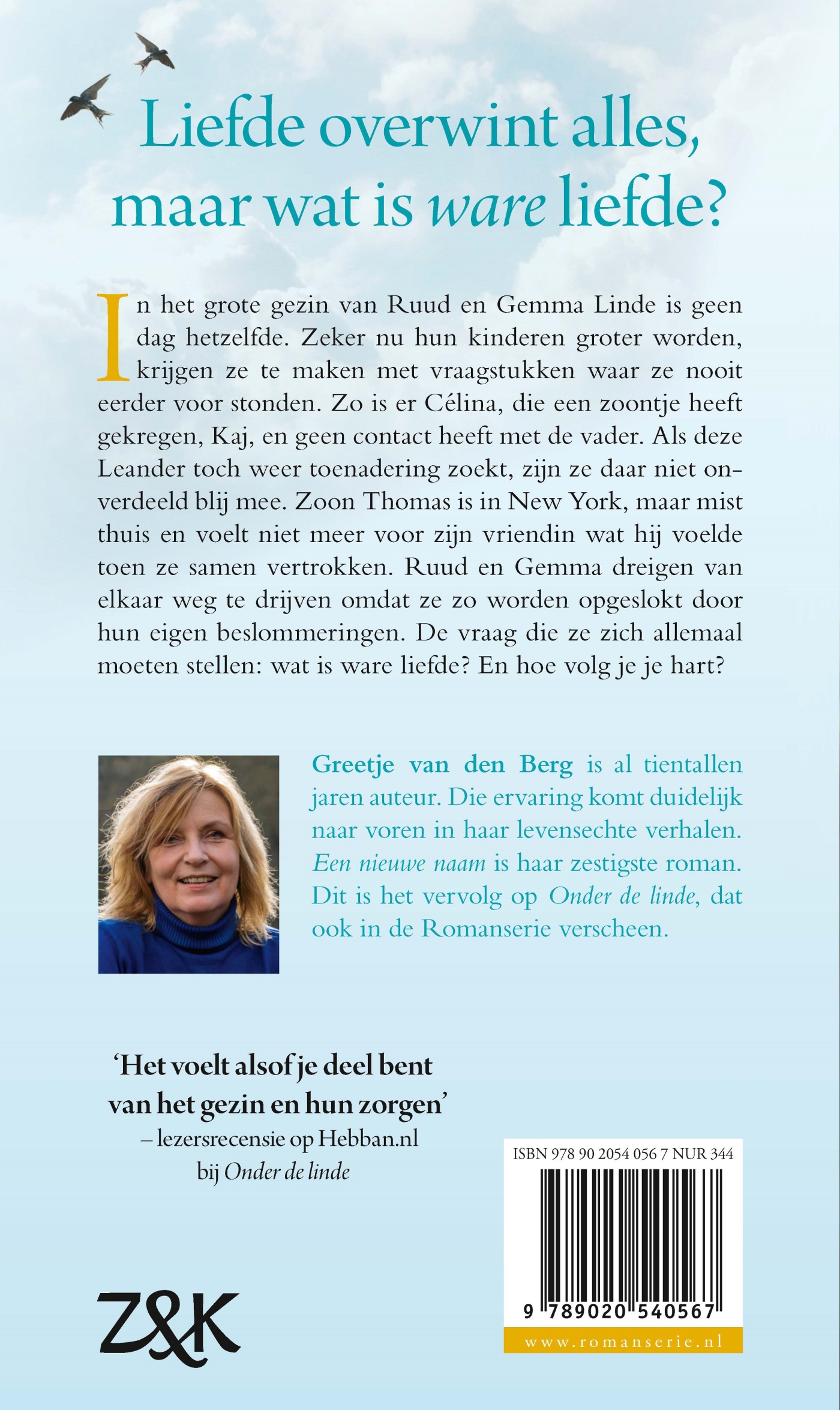 Achterkant van Een nieuwe naam