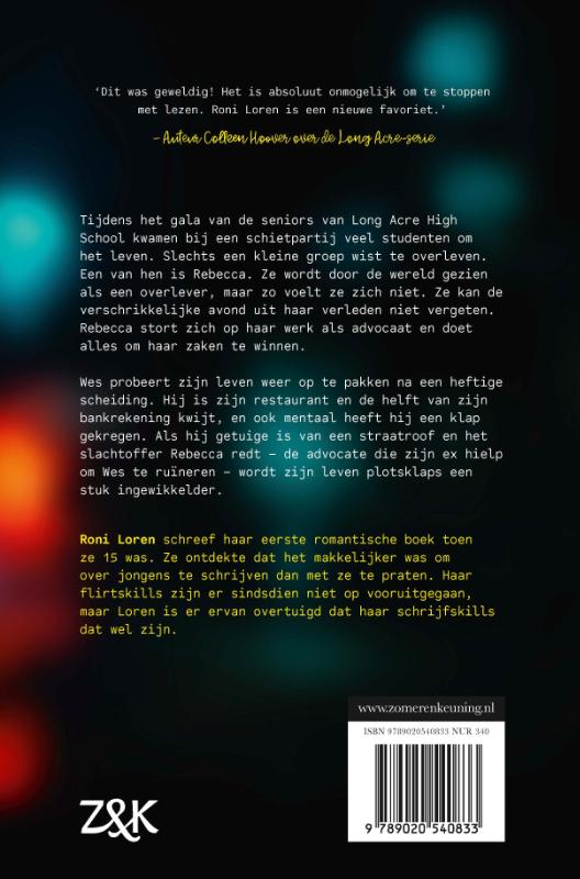 Achterkant van Hij die blijft