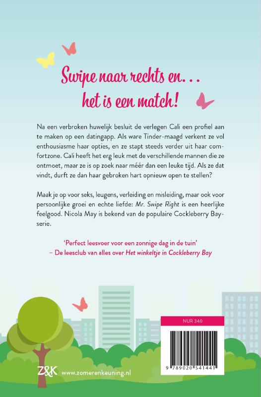Achterkant van Mr. Swipe Right