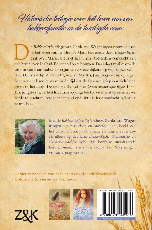 Achterkant van Bakkersliefde trilogie