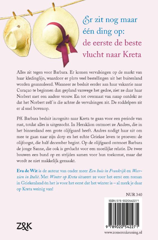 Achterkant van Winter op Kreta