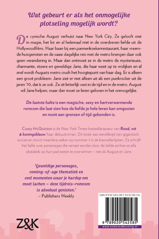 Achterkant van De laatste halte