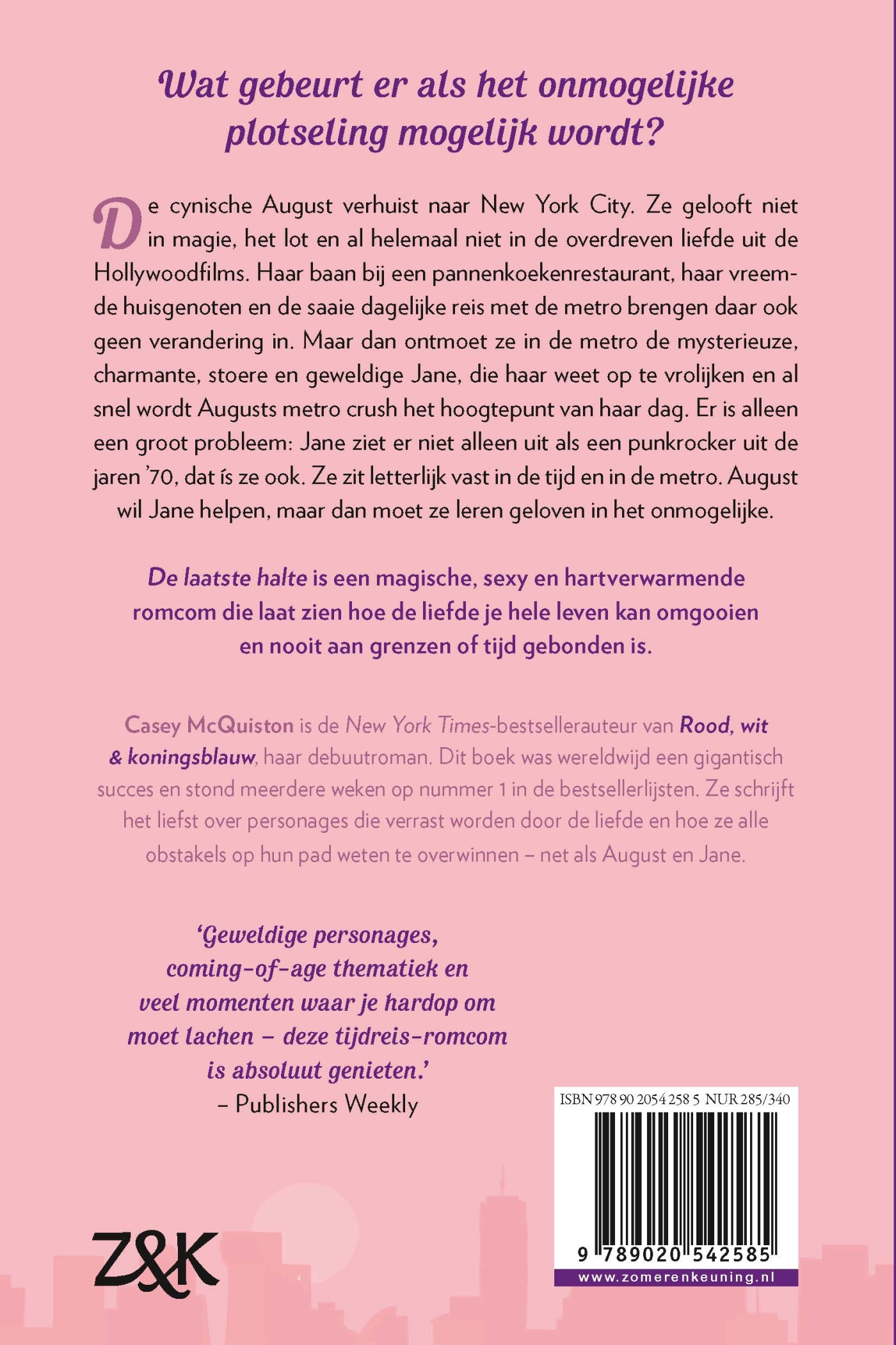 Achterkant van De laatste halte