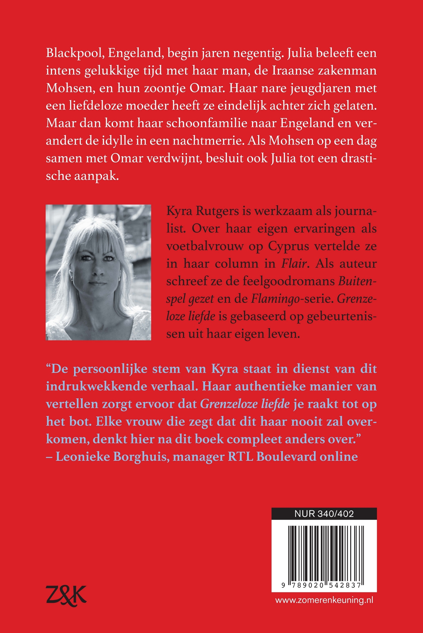 Achterkant van Grenzeloze liefde